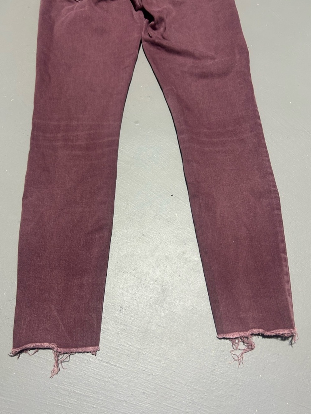 Abercrombie & Fitch Harper Super Skinny Plum / Burgundy Jeans (Women’s Size 6) - Picture 9 of 12